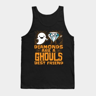 Diamonds are a Ghouls Best Friend - Halloween for Women Tank Top
